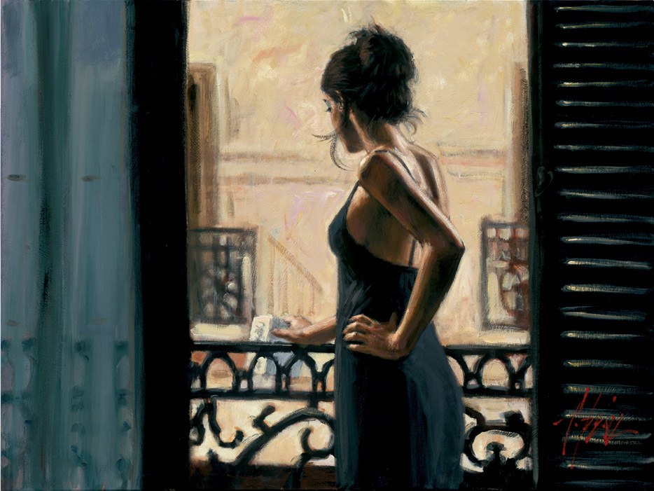 Fabian Perez At the Balcony in Buenos Aires